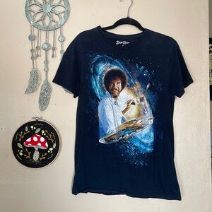 Bob Ross galaxy t shirt